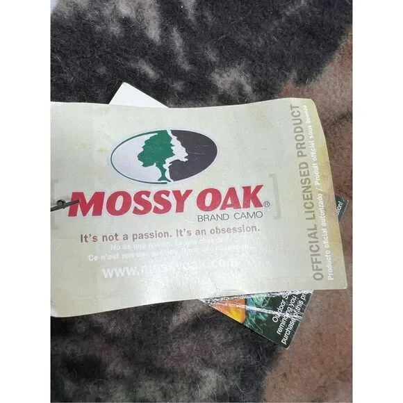 NWT Mossy Oak Fleece Face Mask Brown Duck Lined - Picture 5 of 9